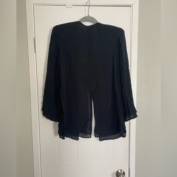 Vintage Tadashi black chiffon blazer - Picture 2 of 3